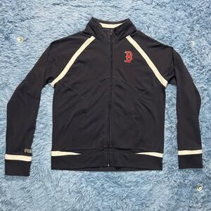 VINTAGE MLB Boston Red Sox Full Zip Sweater Size Large Women’s Athletic Y2K